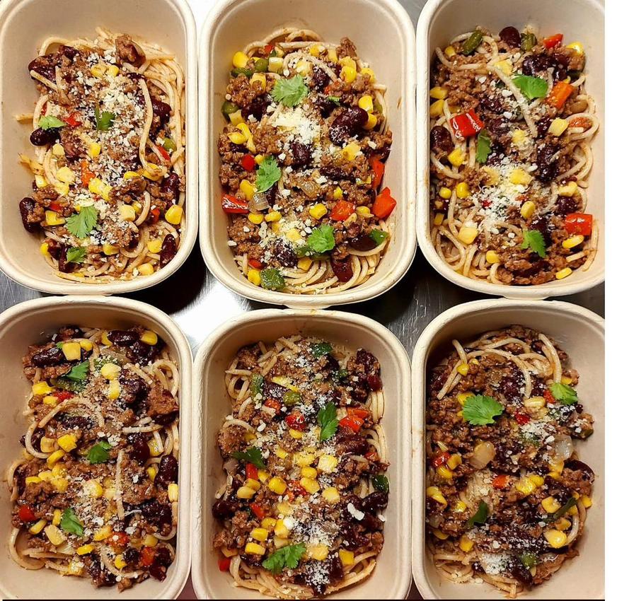Belle's Cuisine freshly prepared pasta bowls — meal prep Bacolod